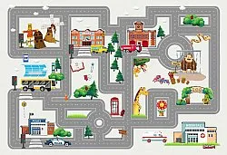 Kinderteppich - City Street (multi)