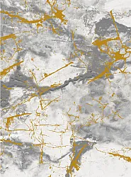 Wilton-Teppich - Mermer (grau/weiß/gold)
