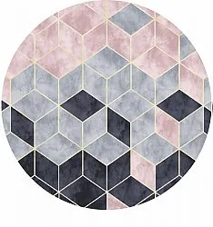 Rund Teppich - Brigooda (rosa)