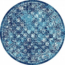 Rund Teppich - Douz (blau)