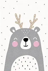 Kinderteppich - Happy Bear (Weiß)