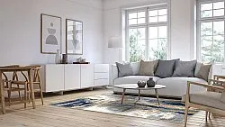 Wilton-Teppich - Noa (blau/multi)