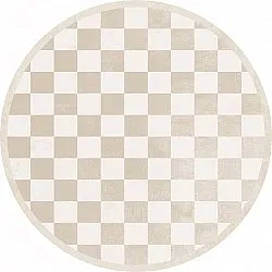 Rund Teppich - Nevada (beige/weiß)