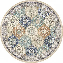 Rund Teppich - Bohemia (blau/multi)