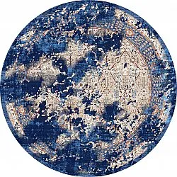 Rund Teppich - Temima (blau)