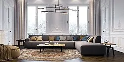 Rund Teppich - Siliana (beige)