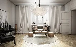 Rund Teppich - Aurelia (beige)