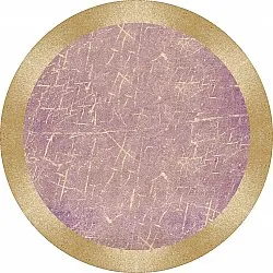 Rund Teppich - Roges (rosa/gold)