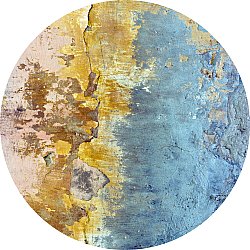 Rund Teppich - Manlieu (blau/multi/gold)
