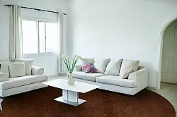 Rund Teppich - Bovera (braun/rot)