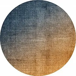 Rund Teppich - Librilla (braun/blau)