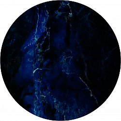 Rund Teppich - Zuani (dunkelblau)