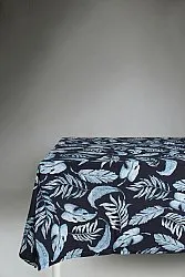 Baumwolltischdecke - Lowe (blau)