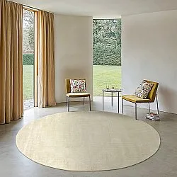 Rund Teppich - Recycled PET with viscose look (mint)