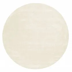 Rund Teppich - Recycled PET with viscose look (offwhite)
