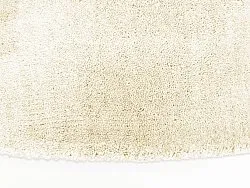 Rund Teppich - Recycled PET with viscose look (offwhite)