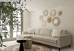 Rund Teppich - Siliana (beige)