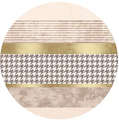 Rund Teppich - Esme (beige/bunt)