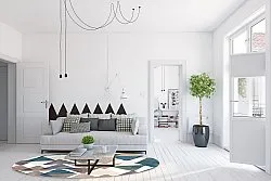 Rund Teppich - Branco (multi)