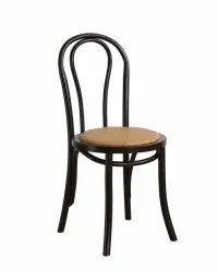 Stuhl - Bistro (rattan/schwarz) - 2 Stck.