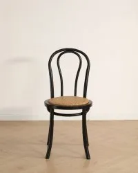Stuhl - Bistro (rattan/schwarz) - 2 Stck.