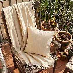 Decken - Veya cotton throw (creme)