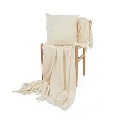 Decken - Veya cotton throw (creme)