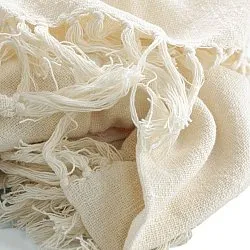 Decken - Veya cotton throw (creme)