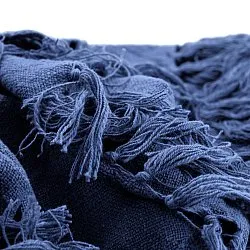 Decken - Veya cotton throw (marineblau)