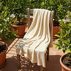 Decken - Musslindecke - Dorena (creme)