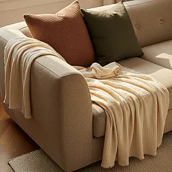 Decken - Musslindecke - Dorena (creme)