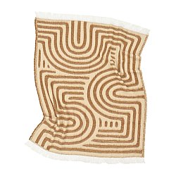 Decken - Wolldecke im Mischgewebe - Melody (braun/beige)