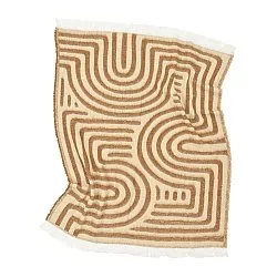 Decken - Wolldecke im Mischgewebe - Melody (braun/beige)