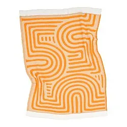 Decken - Wolldecke im Mischgewebe - Melody (beige/orange)