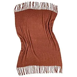 Decken - Überwurf aus Wollmischung - Samantha (kupfer)