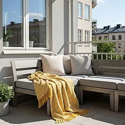 Decken - Quebec Blanket (gelb)