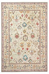 Flachgewebter Teppich - Adira (grau/rosa)