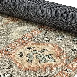 Flachgewebter Teppich - Amena (blau)