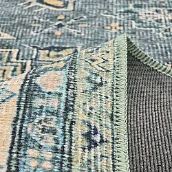 Flachgewebter Teppich - Benaluna (blau/grün)