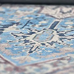 Flachgewebter Teppich - Birjand (blau)