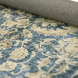 Flachgewebter Teppich - Delvar (blau)