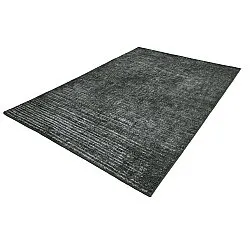 Flachgewebter Teppich - Elarion (schwarz)