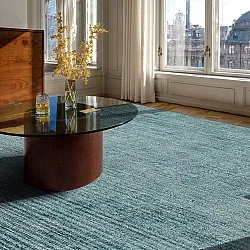 Flachgewebter Teppich - Elarion (blau)