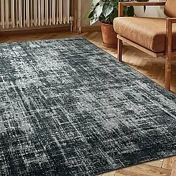 Flachgewebter Teppich - Elira (schwarz)