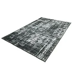 Flachgewebter Teppich - Elira (schwarz)