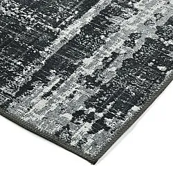 Flachgewebter Teppich - Elira (schwarz)