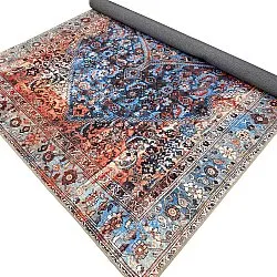Flachgewebter Teppich - Mardin (rot/blau)