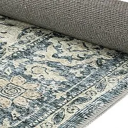 Flachgewebter Teppich - Meralis (blau)