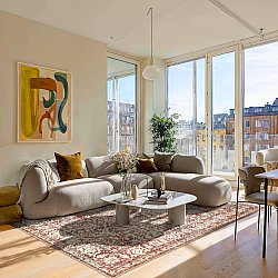 Flachgewebter Teppich - Meralis (rot)