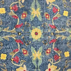 Flachgewebter Teppich - Nabilar (blau)